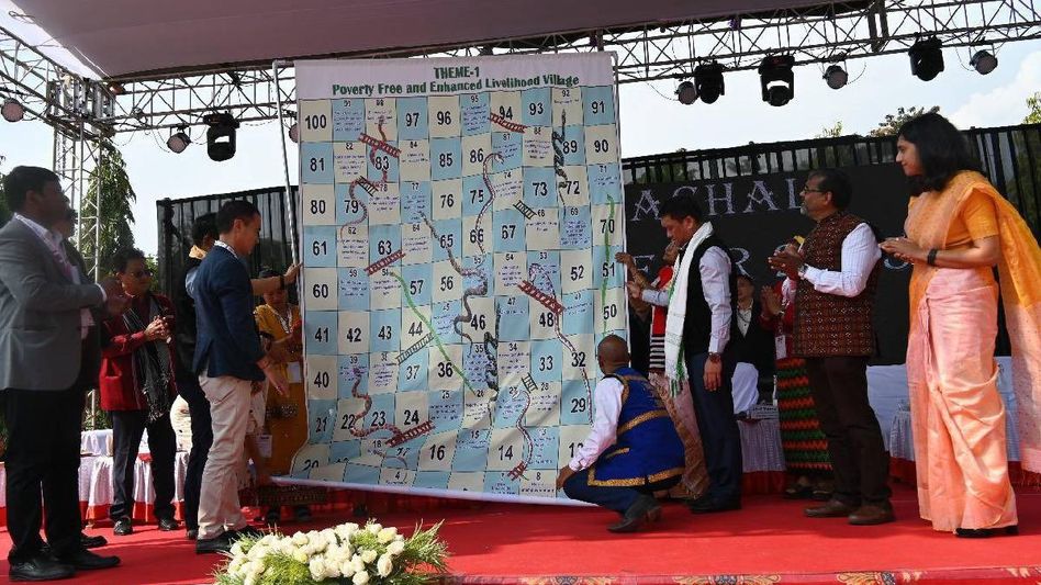 Arunachal: 'Snake and Ladder' initiative for localised SDGs launched during SARAS fair Arunachal: 'Snake and Ladder' initiative for localised SDGs launched during SARAS fair