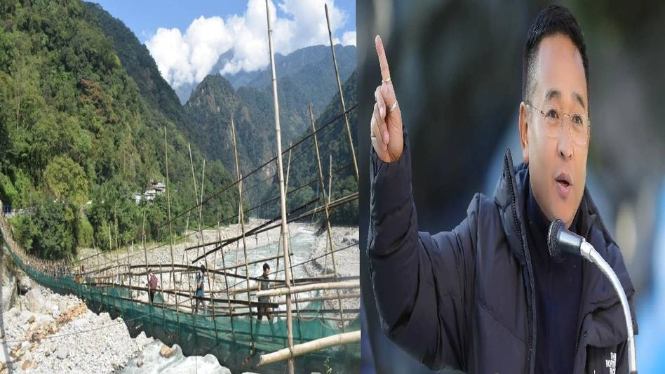 Sikkim CM slams opposition over bridge controversy, asserts Dzongu valley's development Sikkim CM slams opposition over bridge controversy, asserts Dzongu valley's development