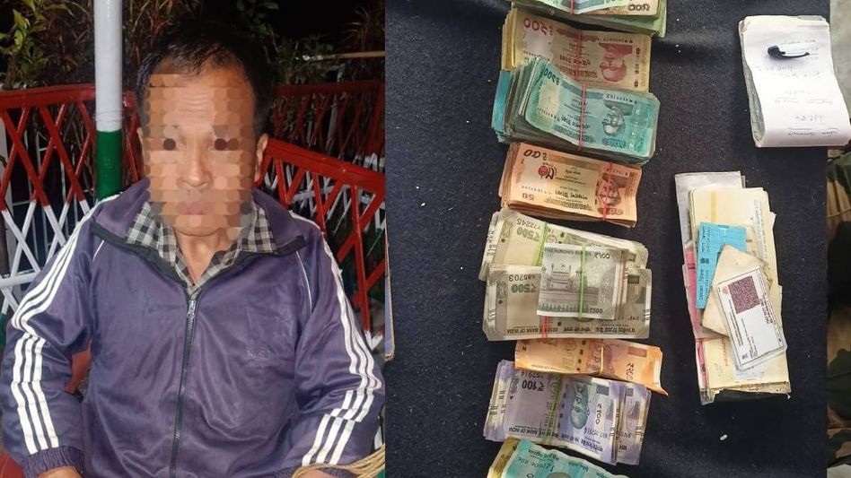 Meghalaya BSF apprehend Indian national with foreign currency in East Khasi Hills Meghalaya BSF apprehend Indian national with foreign currency in East Khasi Hills