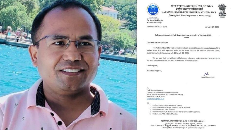 Manipur professor to lead Indian team at prestigious International Mathematical Olympiad Manipur professor to lead Indian team at prestigious International Mathematical Olympiad