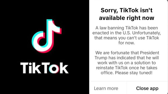 TikTok goes dark across America as federal ban takes effect