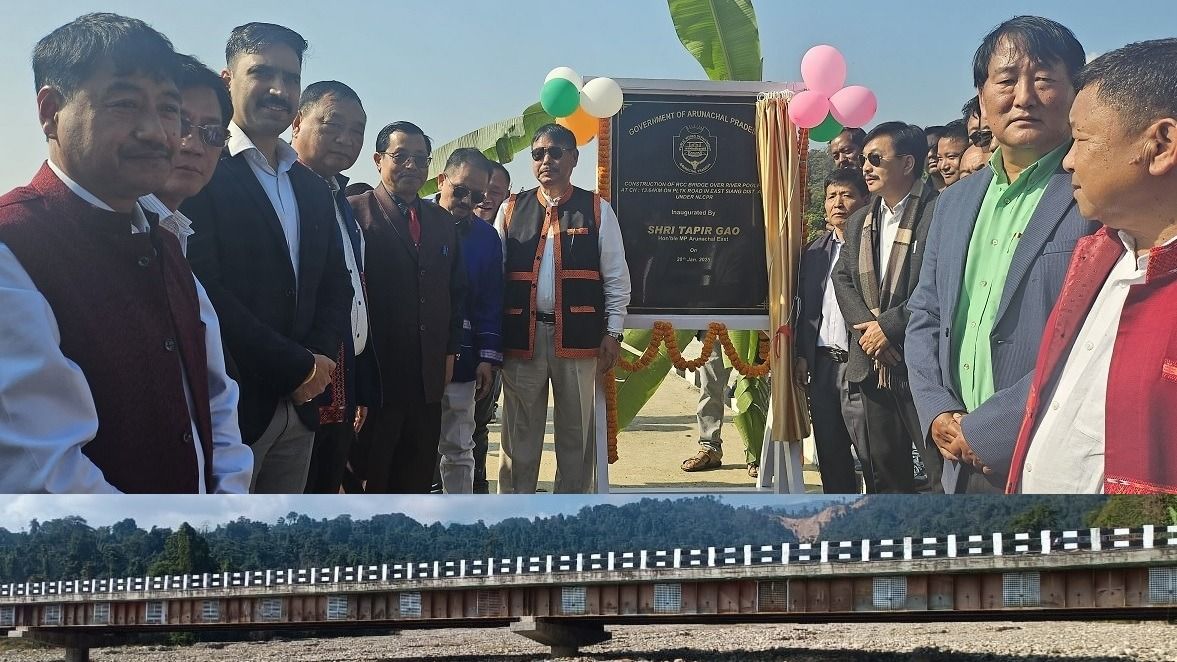 Arunachal East MP inaugurates RCC bridge over Poglek Korong