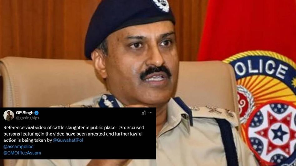 Assam police arrest 6 for public cattle slaughter after video of incident goes viral Assam police arrest 6 for public cattle slaughter after video of incident goes viral