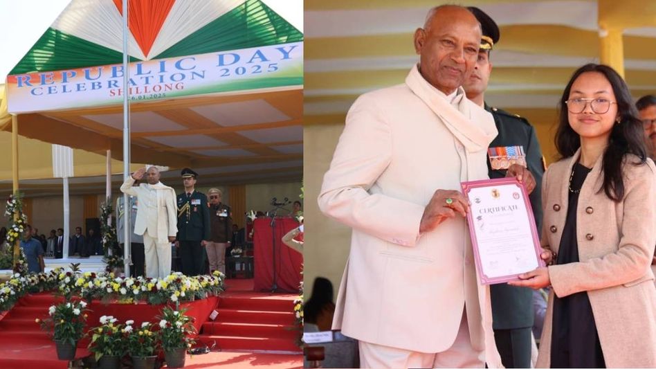 76th Republic Day: Meghalaya Governor unfurls national flag; felicitates meritorious students 76th Republic Day: Meghalaya Governor unfurls national flag; felicitates meritorious students