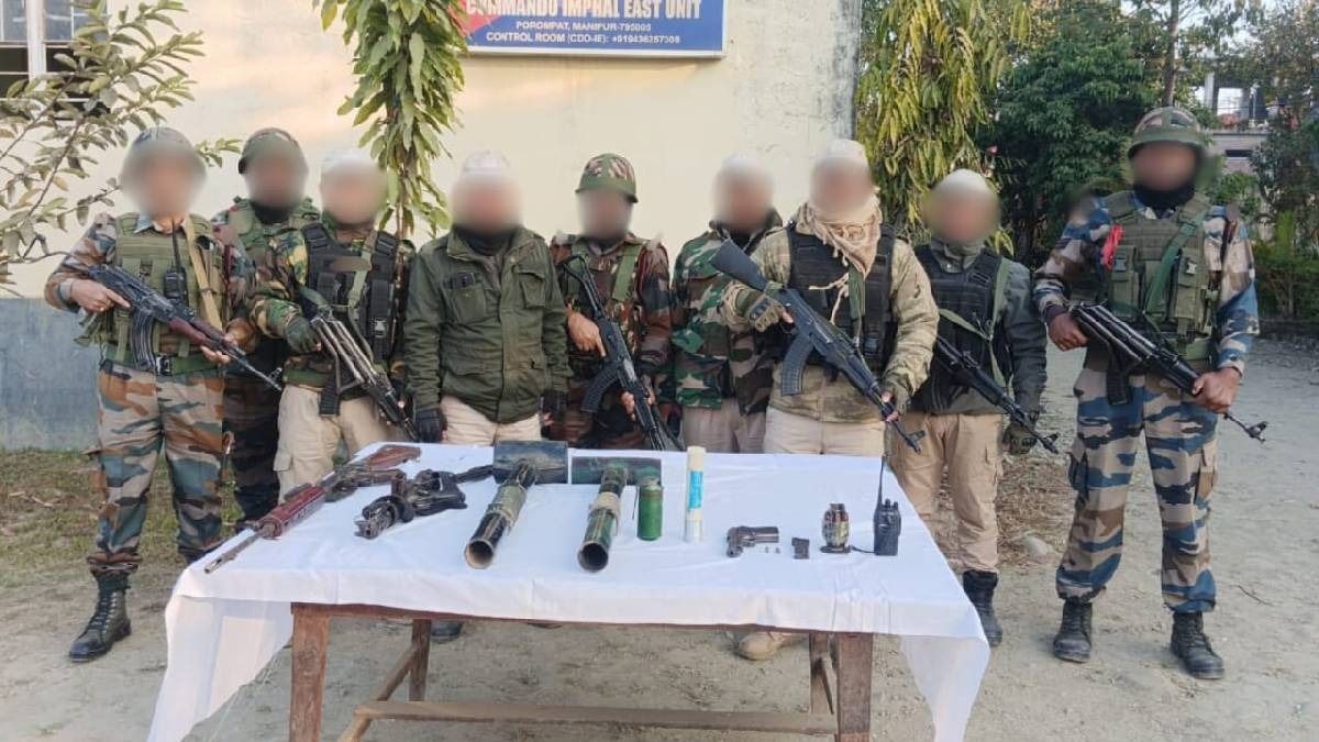 Manipur: Weapons, ammunition recovered during joint operation by security forces across state