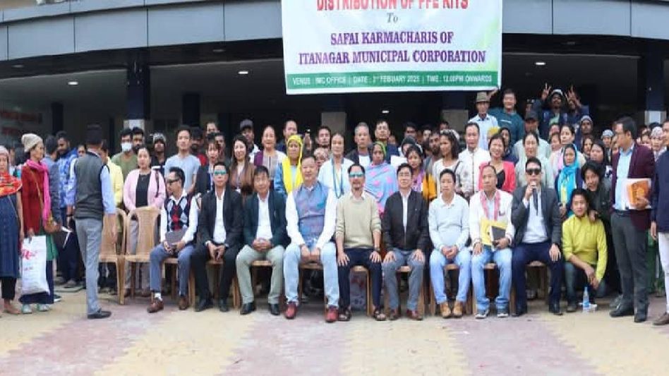 Arunachal: IMC strengthens sanitation workforce, PPE kits distributed Arunachal: IMC strengthens sanitation workforce, PPE kits distributed