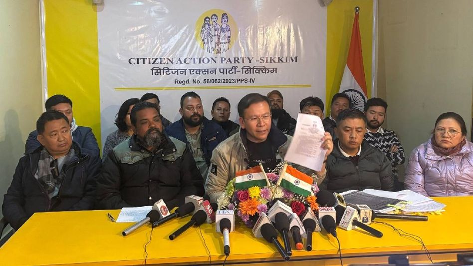 "Sikkim in danger under SKM rule," claims CAP leader Ganesh Rai "Sikkim in danger under SKM rule," claims CAP leader Ganesh Rai