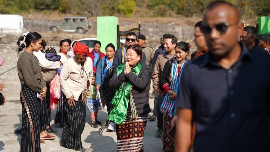 Arunachal: Minister Dasanglu Pul inspects development projects along Indo-China border in Anjaw district Arunachal: Minister Dasanglu Pul inspects development projects along Indo-China border in Anjaw district