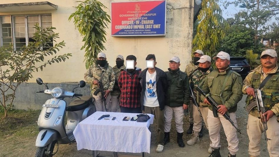 Manipur police arrest four active militants for extortion activities in separate operations Manipur police arrest four active militants for extortion activities in separate operations