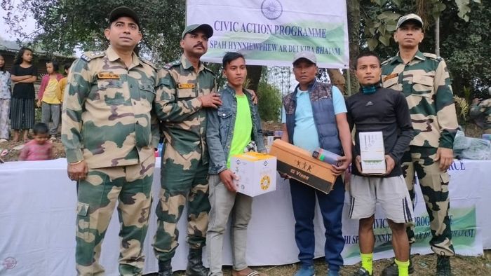 Meghalaya BSF strengthens border ties with sports equipment distribution