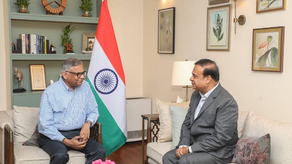 Himanta Biswa Sarma-Tata Chairman discuss investments, upcoming projects in Assam Himanta Biswa Sarma-Tata Chairman discuss investments, upcoming projects in Assam
