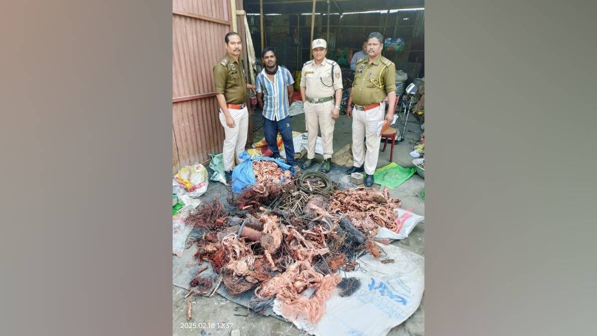 Assam: Police raid scrapyard, seize 276 kg of stolen copper and silver wires