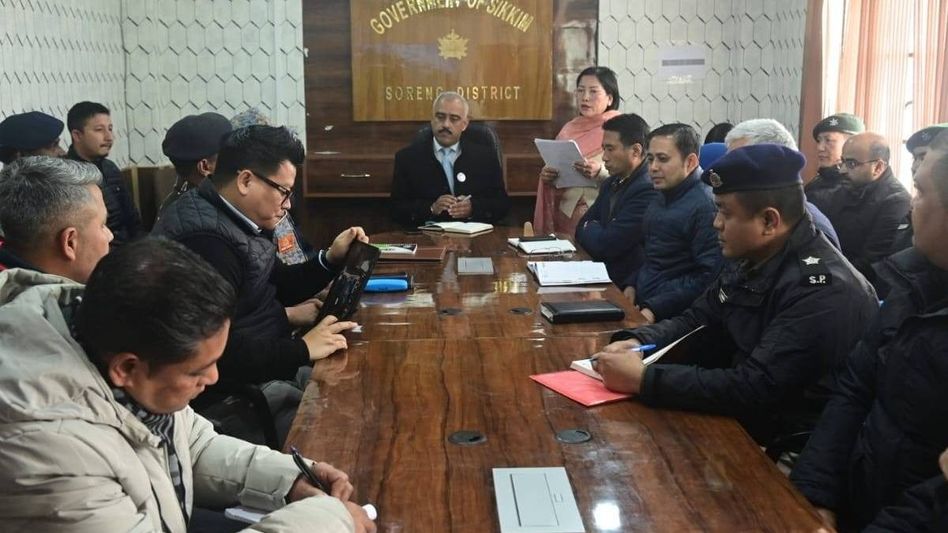 Sikkim's Soreng district administration chairs table top exercise ahead of earthquake mock drill Sikkim's Soreng district administration chairs table top exercise ahead of earthquake mock drill