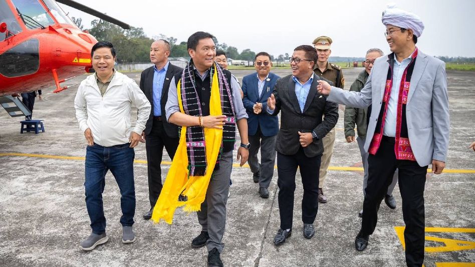 Arunachal CM arrives in Tezu for five-day tour, focus on development Arunachal CM arrives in Tezu for five-day tour, focus on development