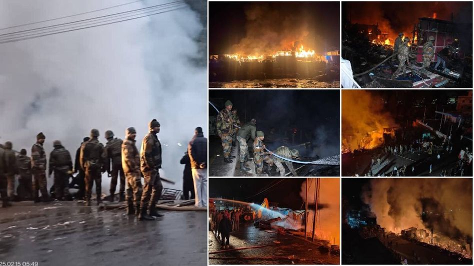 Arunachal: Massive blaze engulfs over 20 shops in West Kameng, Army steps in Arunachal: Massive blaze engulfs over 20 shops in West Kameng, Army steps in