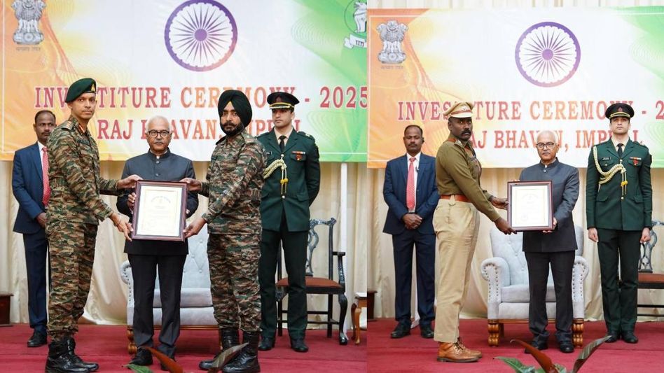 Manipur: Governor’s Citations awarded to security forces for exemplary services in state Manipur: Governor’s Citations awarded to security forces for exemplary services in state