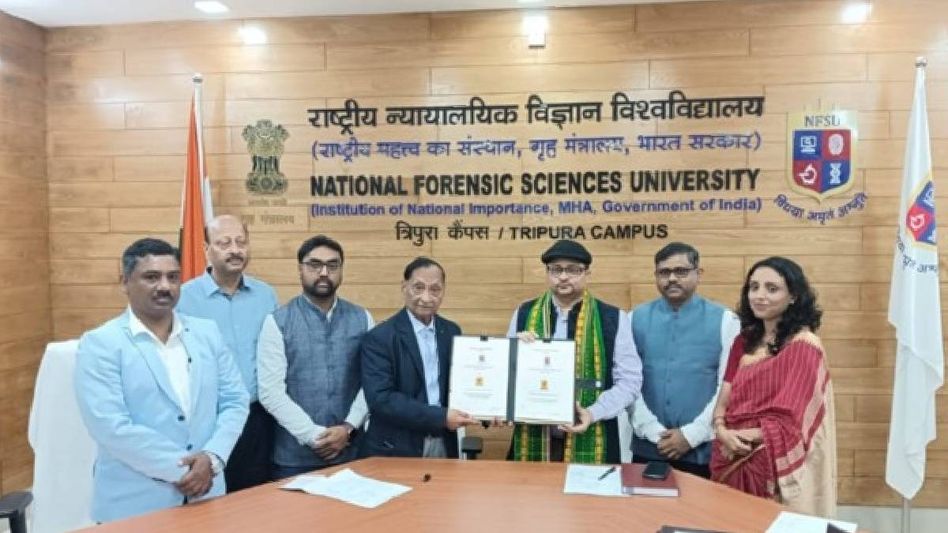 Tripura forensic science university-Agartala NLU ink MoU for academic collaboration and research Tripura forensic science university-Agartala NLU ink MoU for academic collaboration and research