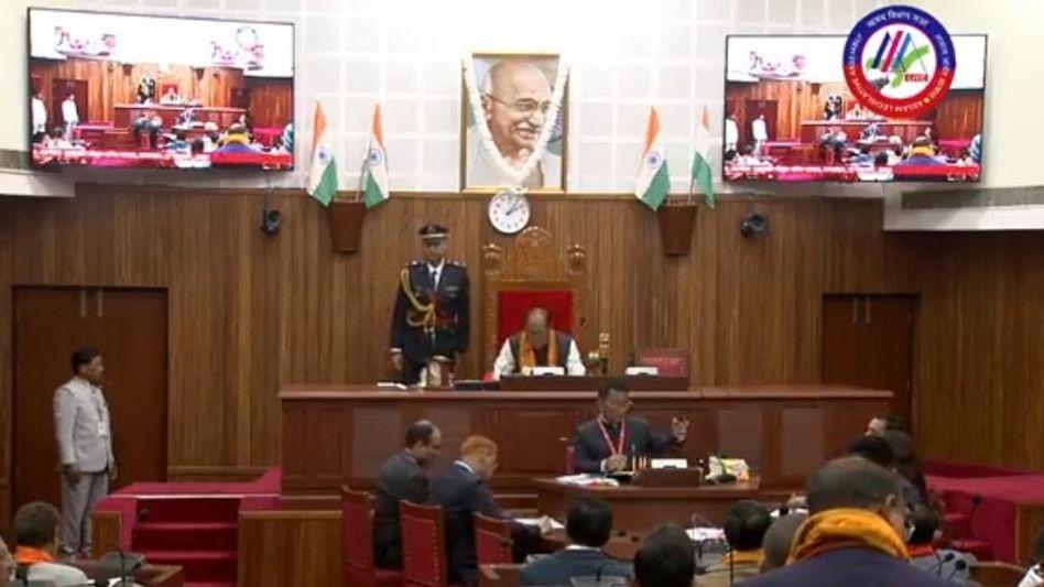 Chaos in Assam Assembly: House adjourned thrice amid heated ruling-opposition clashes Chaos in Assam Assembly: House adjourned thrice amid heated ruling-opposition clashes