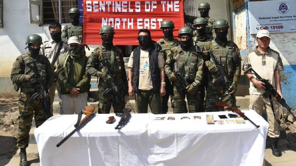 Manipur: UKNA operative arrested in Churachandpur for extortion and kidnapping, seize weapons