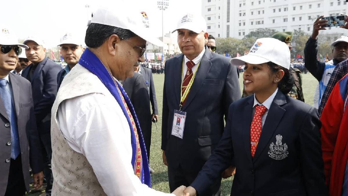 Tripura CM Manik Saha praises state police for social activities, maintaining law and order