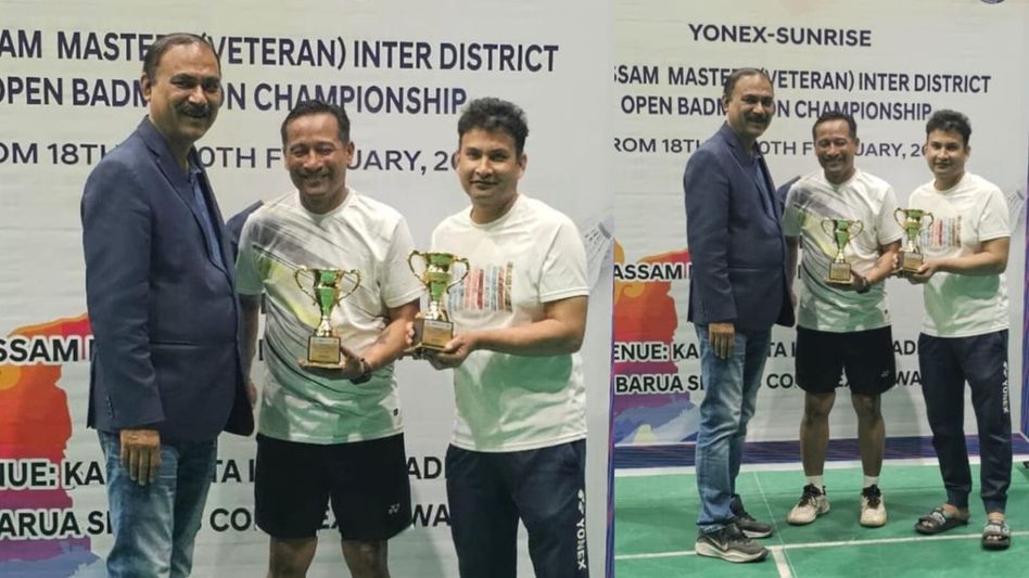 Assam: Syed Mehboob Hussain clinches Yonex Sunrise All Assam Masters title Assam: Syed Mehboob Hussain clinches Yonex Sunrise All Assam Masters title