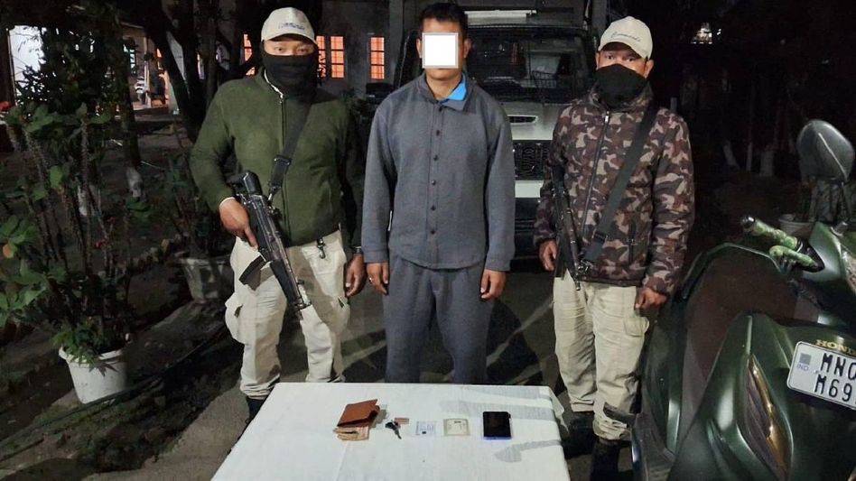 Manipur police arrest active KCP militant for extortion activities at Imphal's Lamsang Manipur police arrest active KCP militant for extortion activities at Imphal's Lamsang