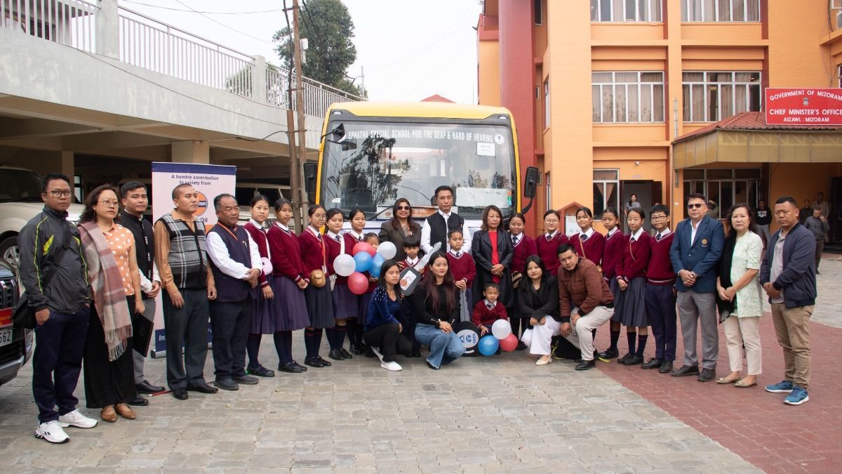 Mizoram CM hands over 24-seater bus to special aids school