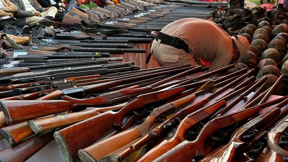 Over 4,100 firearms surrendered in Manipur amid peace efforts Over 4,100 firearms surrendered in Manipur amid peace efforts