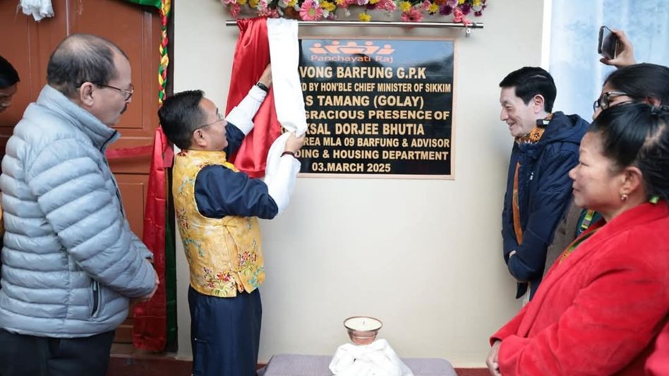 Sikkim CM inaugurates village administrative centre to boost local governance in 51 Rabong Barfung GPU Sikkim CM inaugurates village administrative centre to boost local governance in 51 Rabong Barfung GPU