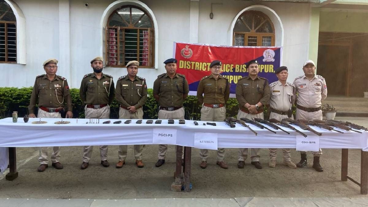 Manipur public surrender 16 firearms in three districts