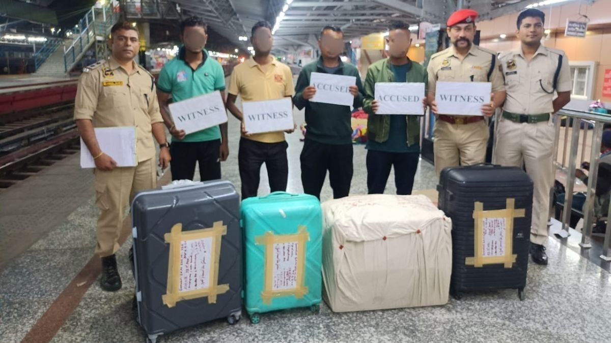 Two Nagaland men arrested with 35 kg cannabis at Guwahati Railway Station Two Nagaland men arrested with 35 kg cannabis at Guwahati Railway Station