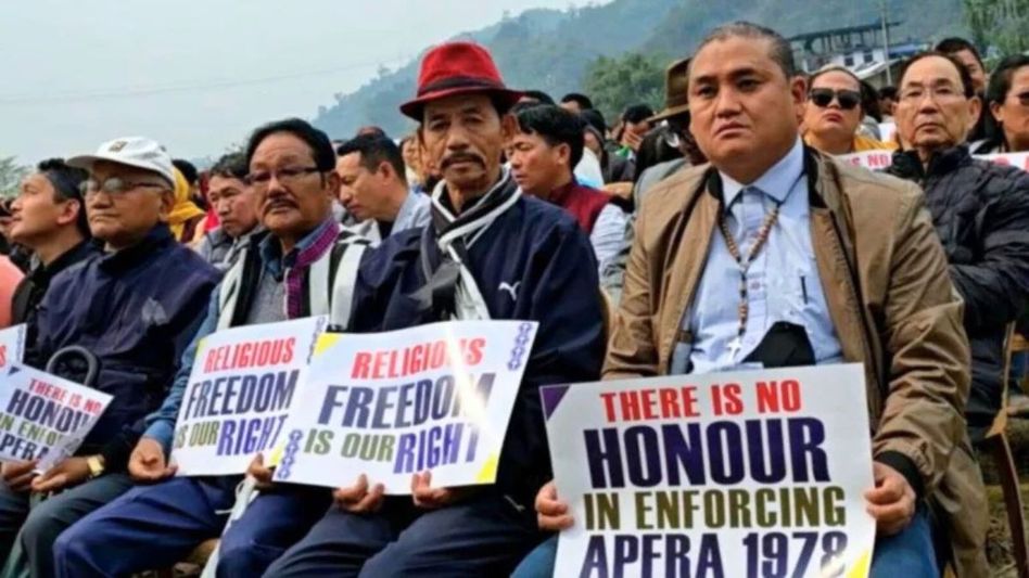 Arunachal Congress warns of rising religious tensions amid mass Christian protest against APFRA 1978 Arunachal Congress warns of rising religious tensions amid mass Christian protest against APFRA 1978