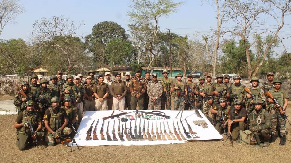 People give up over 1,000 illegal arms during surrender period: Manipur Police People give up over 1,000 illegal arms during surrender period: Manipur Police