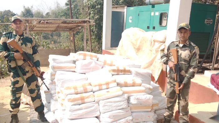 Meghalaya BSF foils smuggling bid in East Khasi Hills, seizes goods worth Rs 27 lakh
