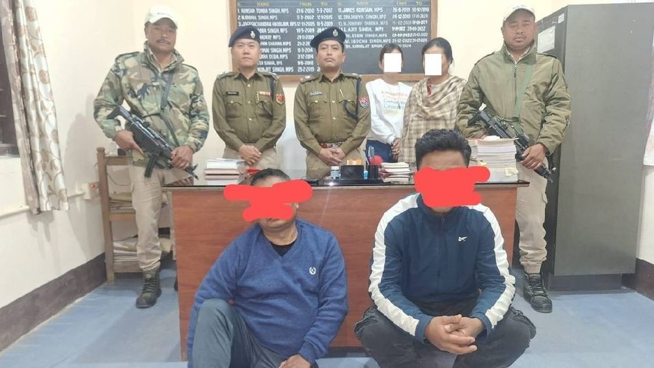 Manipur police rescue two minor girls, arrest RPF/PLA cadres for forced recruitment Manipur police rescue two minor girls, arrest RPF/PLA cadres for forced recruitment