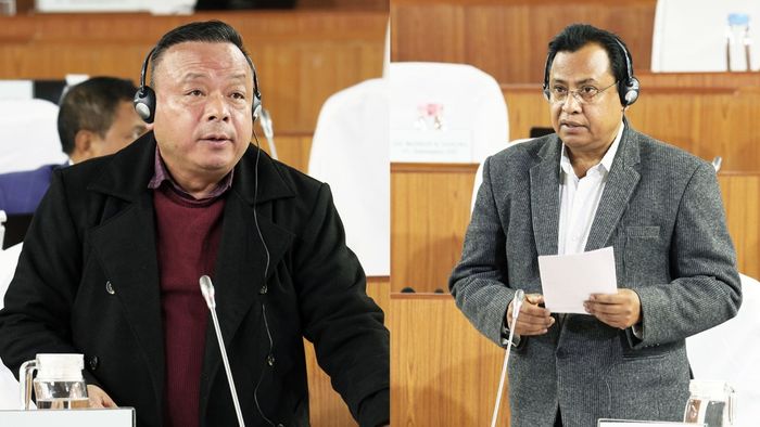 Social Welfare Minister Paul Lyngdoh, Power Minister AT Mondal