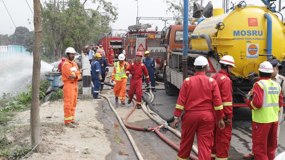 Guwahati refinery conducts offsite disaster mock drill to test emergency preparedness Guwahati refinery conducts offsite disaster mock drill to test emergency preparedness