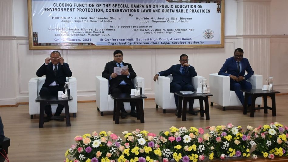 Supreme Court judges visit Aizawl, advocate for environmental protection Supreme Court judges visit Aizawl, advocate for environmental protection