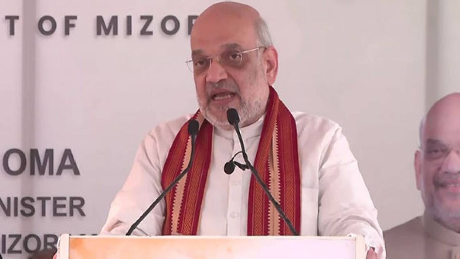 Amit Shah highlights government's commitment towards Mizoram during Assam Rifles HQ relocation ceremony Amit Shah highlights government's commitment towards Mizoram during Assam Rifles HQ relocation ceremony