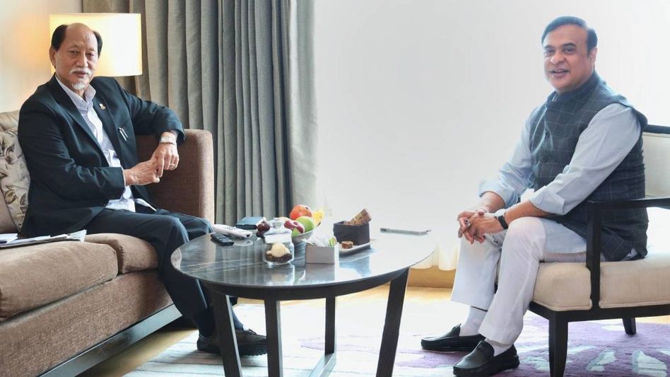 Assam and Nagaland chief ministers discuss 'matters of mutual interest' Assam and Nagaland chief ministers discuss 'matters of mutual interest'