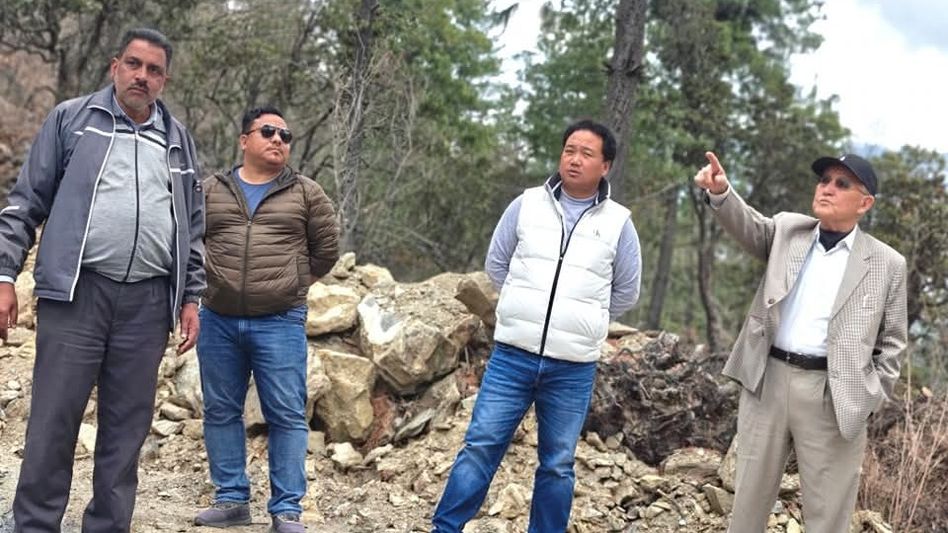 Arunachal: MLA Tseten Chombay assesses road projects in Kalaktang-Rupa constituency Arunachal: MLA Tseten Chombay assesses road projects in Kalaktang-Rupa constituency