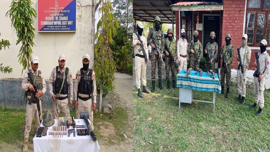 Manipur: Security forces recover weapons and explosives during search operations in hill and valley districts Manipur: Security forces recover weapons and explosives during search operations in hill and valley districts