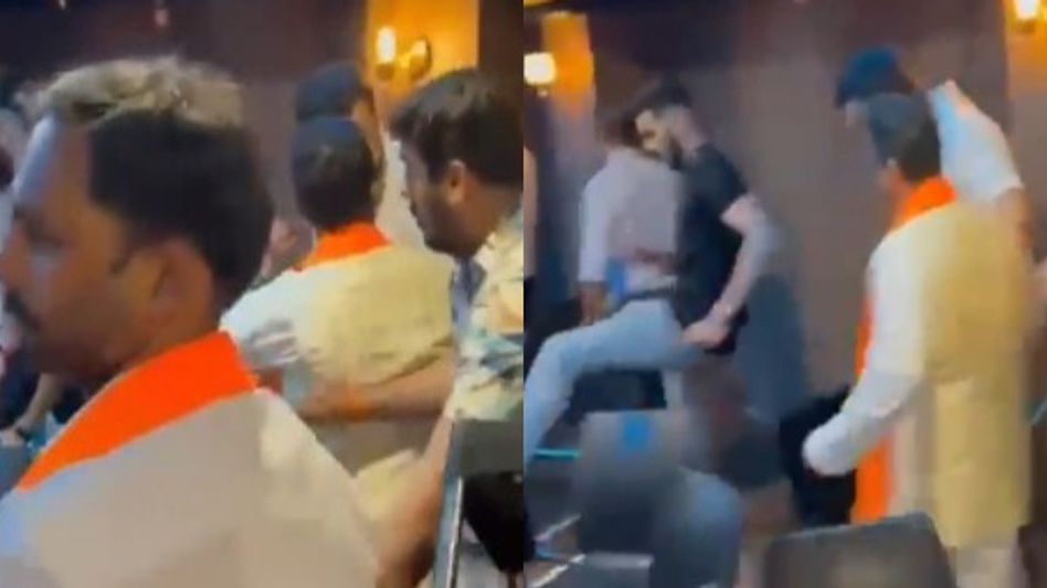 Shiv Sena workers vandalize comedy club over Kunal Kamra's remarks on Eknath Shinde Shiv Sena workers vandalize comedy club over Kunal Kamra's remarks on Eknath Shinde