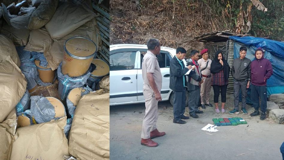 Mizoram police seize 3,000 kg of caffeine suspected for meth production, two held Mizoram police seize 3,000 kg of caffeine suspected for meth production, two held