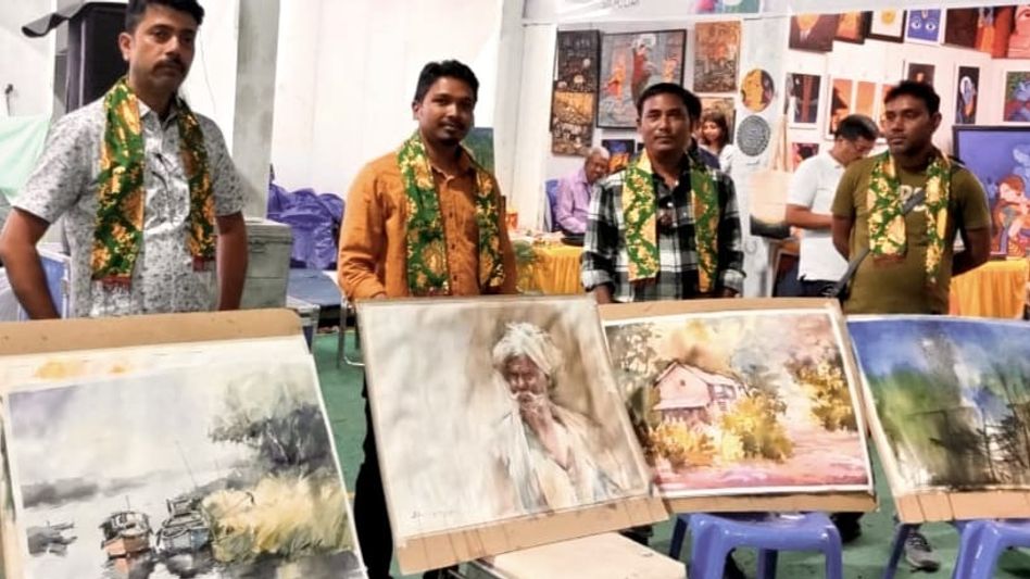 Assam: Dhubri artist Tarun Kumar Mitra shines at 2nd Siliguri Art Fair 2025 Assam: Dhubri artist Tarun Kumar Mitra shines at 2nd Siliguri Art Fair 2025