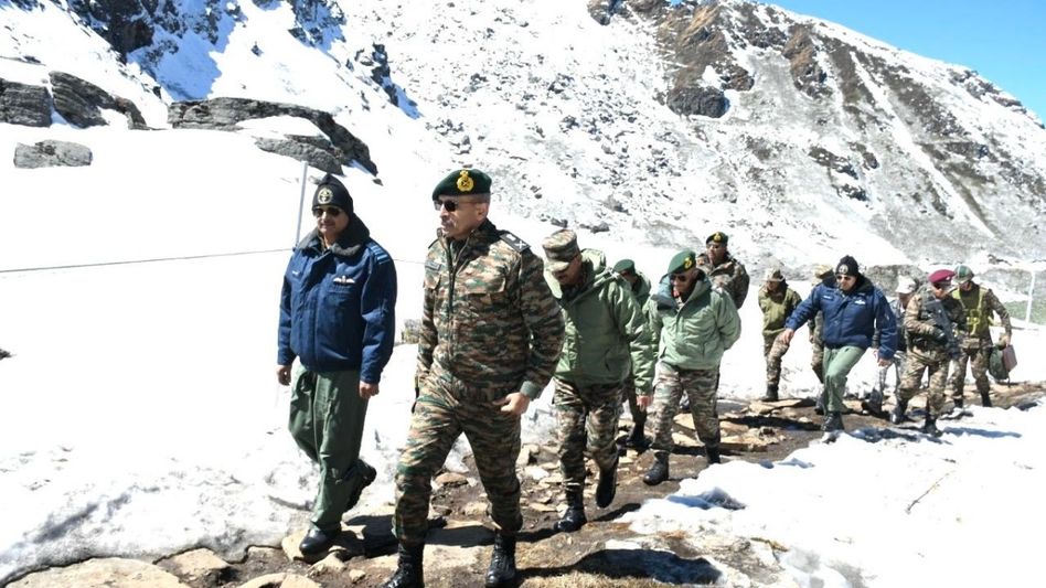 Sikkim: Senior military officials review operational readiness at Doka La Sikkim: Senior military officials review operational readiness at Doka La