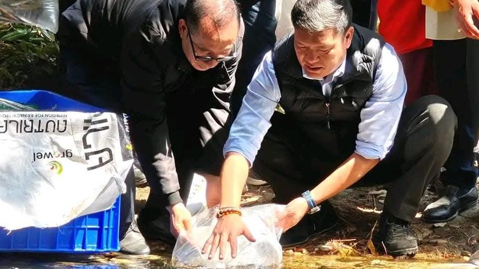 Arunachal CM leads river Ranching initiative in Shergaon Arunachal CM leads river Ranching initiative in Shergaon