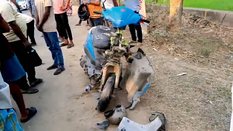 Assam: Scooty rider crushed under speeding dumper in Dhubri Assam: Scooty rider crushed under speeding dumper in Dhubri