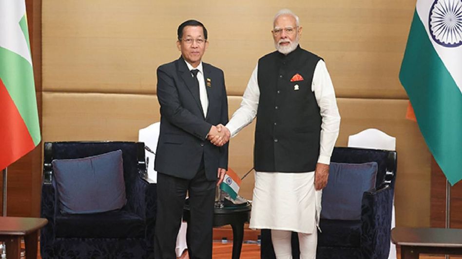 PM Modi pledges assistance in earthquake recovery to Myanmar's Senior General PM Modi pledges assistance in earthquake recovery to Myanmar's Senior General
