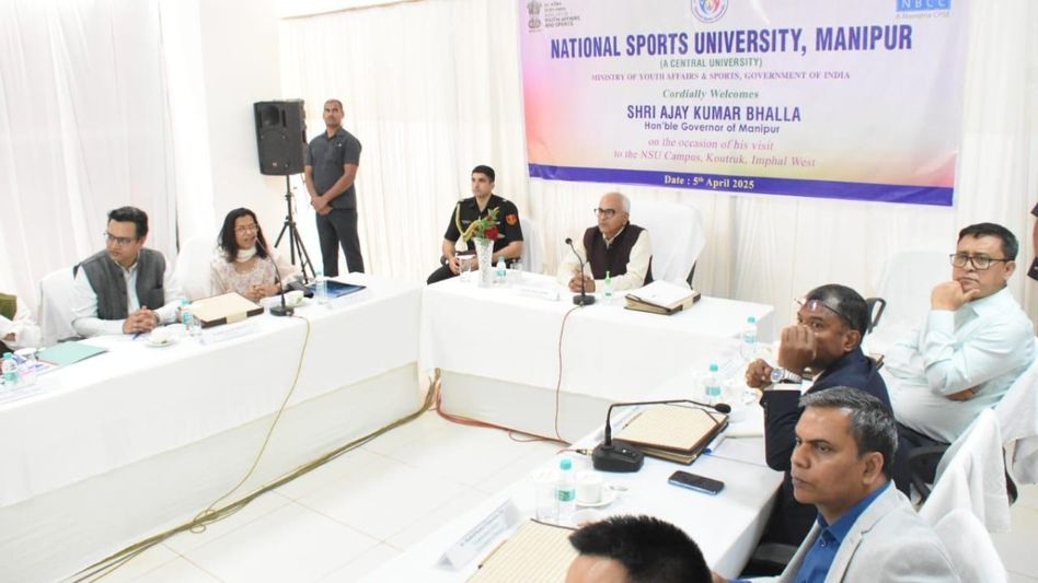 Manipur Governor reviews progress of National Sports University in Imphal Manipur Governor reviews progress of National Sports University in Imphal